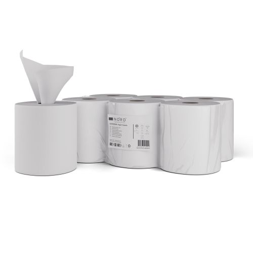 Centerfeed Handtuchpapierrolle 2-lagig, 100 % Cellulose, perforiert